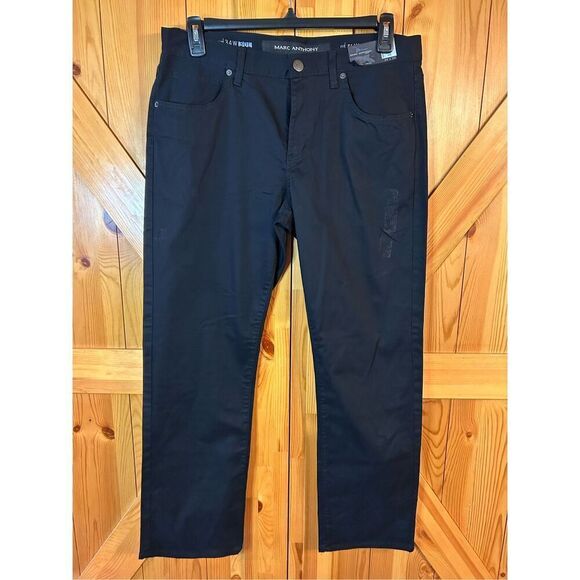 Marc Anthony Pants Slim Fit Jeans Cut Black Cotton Blend Mens Sz 34x30 nwt (8336 - Picture 1 of 8